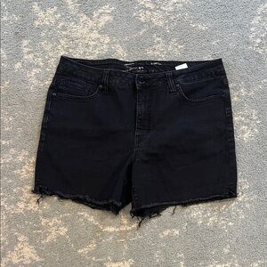 Black Denim Women's Shorts